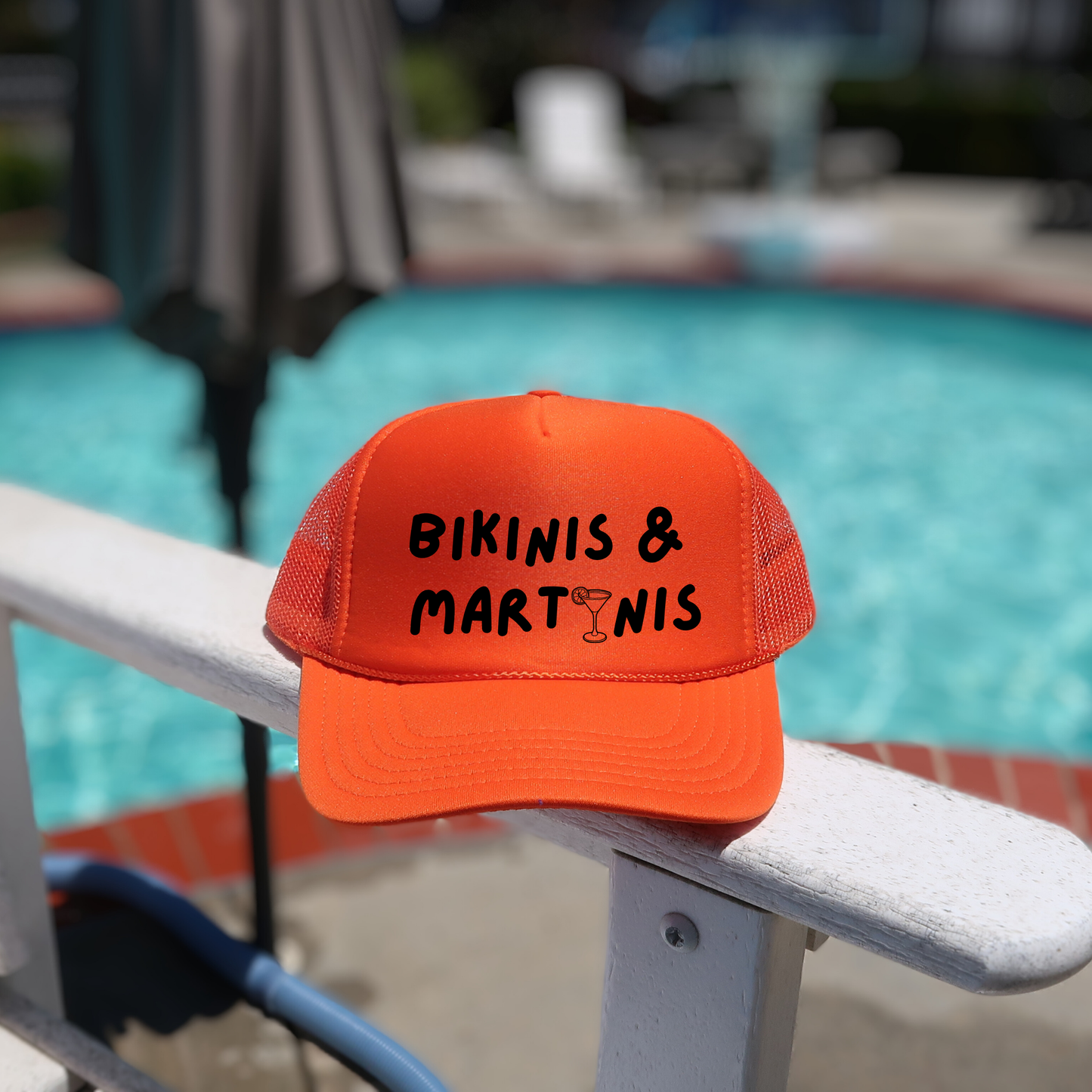 Trucker Hat - Orange Bikinis and Martinis