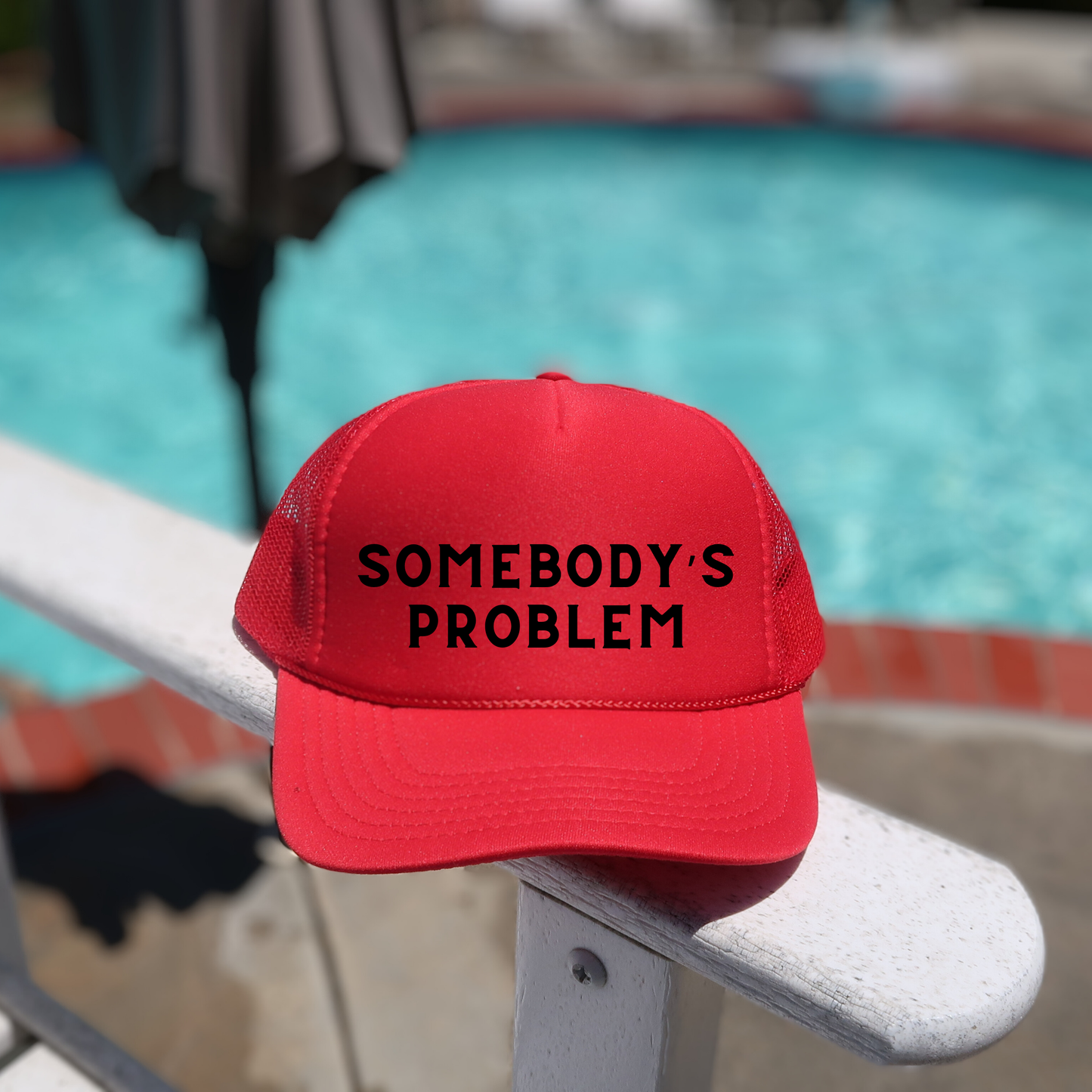 Trucker Hat - Red Somebody's Problem