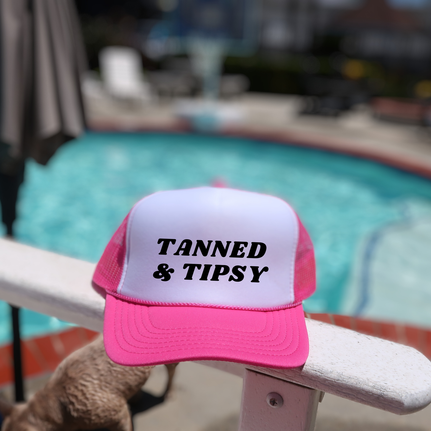 Trucker Hat - Pink Tanned and Tipsy