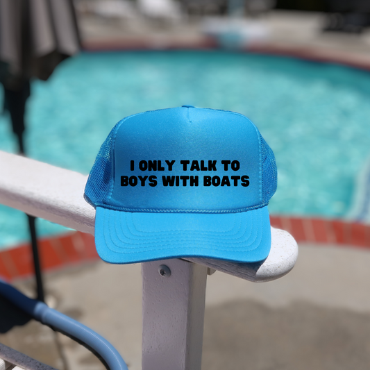 Trucker Hat - Blue Boys With Boats