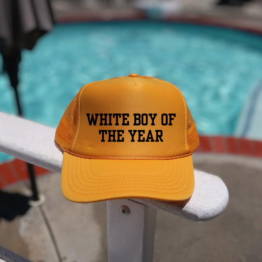 Trucker Hat - Gold White Boy