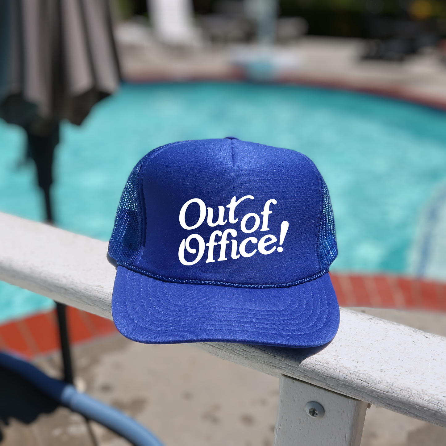 Trucker Hat - Blue Out Of Office