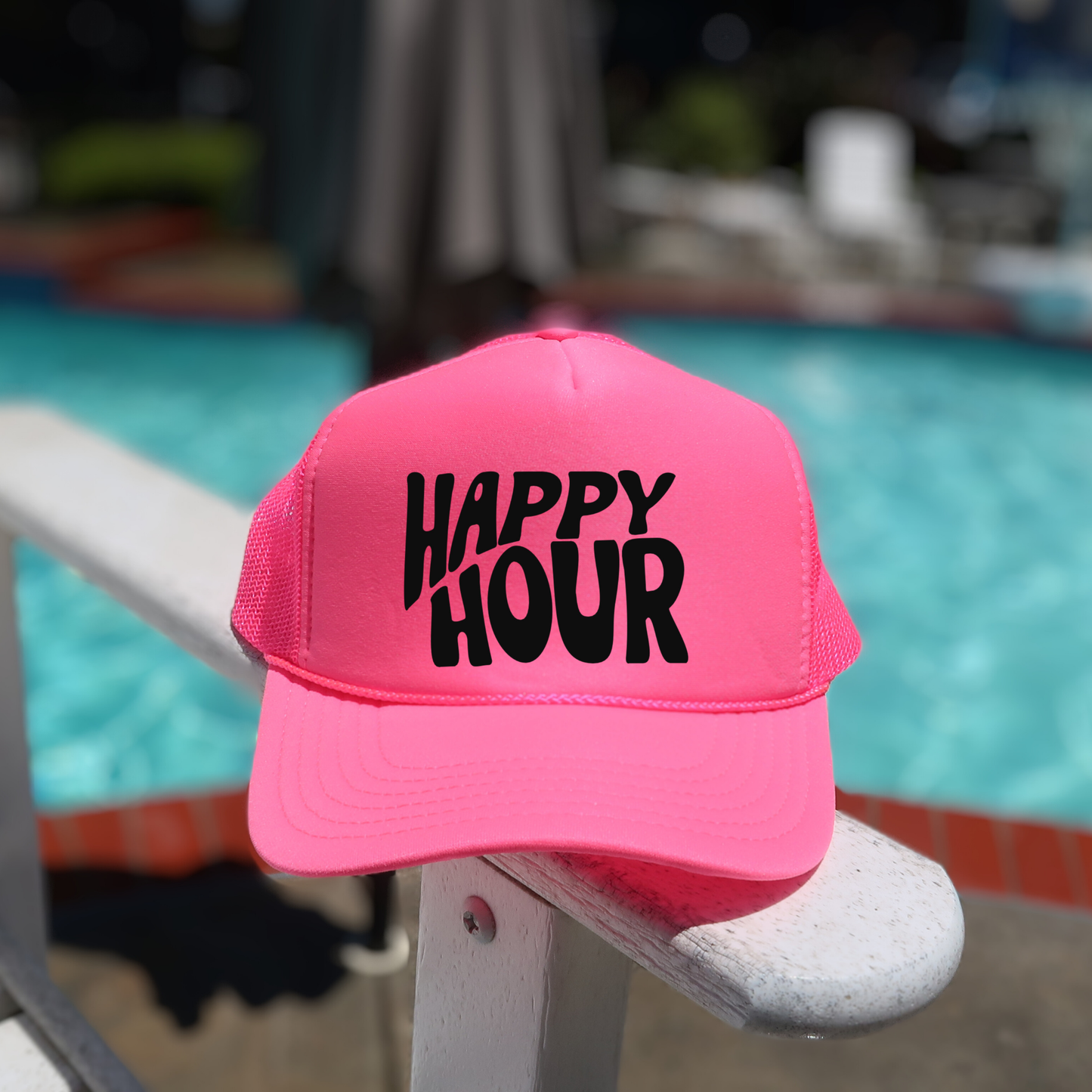 Trucker Hat - Pink Happy Hour