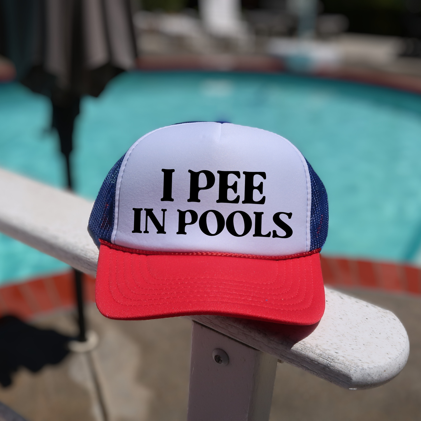 Trucker Hat - Red Pee in Pools